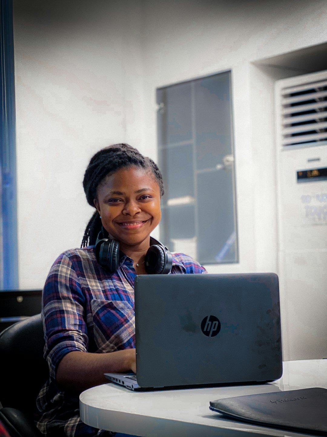 woman programmer smiling